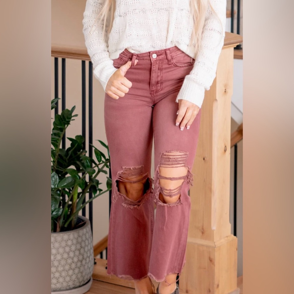 160 - Pink denim